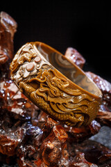 Jade and agate crafts beautifully carved using traditional techniques