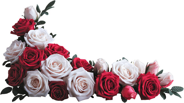 Pink rose flowers  isolated