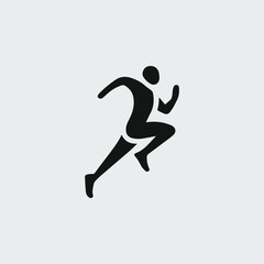 Minimal running logo