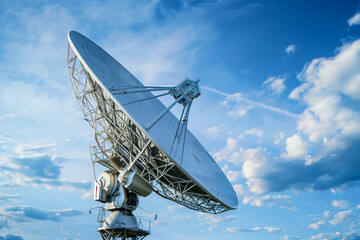 Satellite dish space technology receivers.