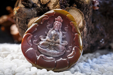 Jade and agate crafts beautifully carved using traditional techniques