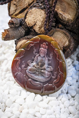 Jade and agate crafts beautifully carved using traditional techniques