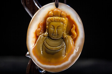 Jade and agate crafts beautifully carved using traditional techniques