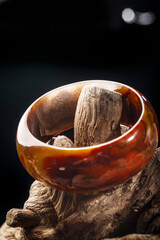 Jade and agate crafts beautifully carved using traditional techniques