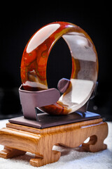 Jade and agate crafts beautifully carved using traditional techniques