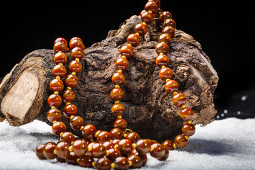 Jade and agate crafts beautifully carved using traditional techniques
