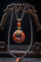 Jade and agate crafts beautifully carved using traditional techniques