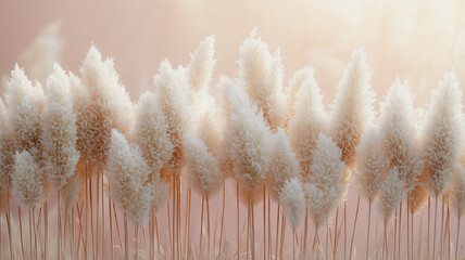 Creamy Pampas Grass in Soft Light 