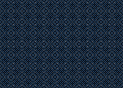 Abstract seamless pattern with cut square and diagonal in gray n blue on dark blue  background. Vector illustration. For masculine male shirt lady dress textile cover decoration all over print