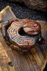 Jade and agate crafts beautifully carved using traditional techniques
