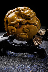 Jade and agate crafts beautifully carved using traditional techniques