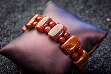 Jade and agate crafts beautifully carved using traditional techniques