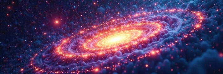 Fototapeta premium Mystical vortexes merge with stardust and cosmic energies in an astral dance, vortexes, auras, swirls