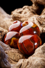 Jade and agate crafts beautifully carved using traditional techniques