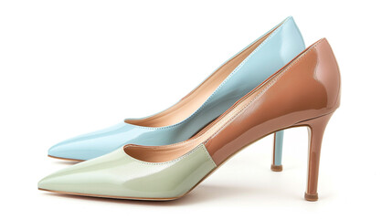 Obraz premium classical pair of colorful high heels 