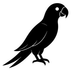 🎨 Parrot Silhouette Vector – Perfect for Logos, Stickers & Digital Art