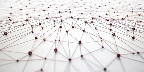 An abstract representation of networking, with lines and nodes connecting various points.