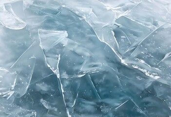 Obraz premium icy textures the smooth glassy surface of ice