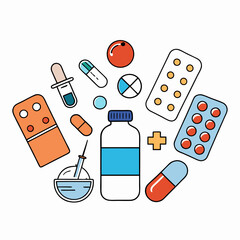 🔬 Pharmaceutical Drugs Vector – Free Digital Art for Medical Projects