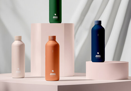 Sport Bottle Mockup for Branding Design with Generative AI