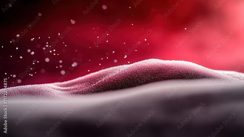 Poster abstract background with dust particles and soft flowing textures