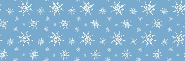 Pattern of snowflake illustrations for winter themes and icon and background purposes