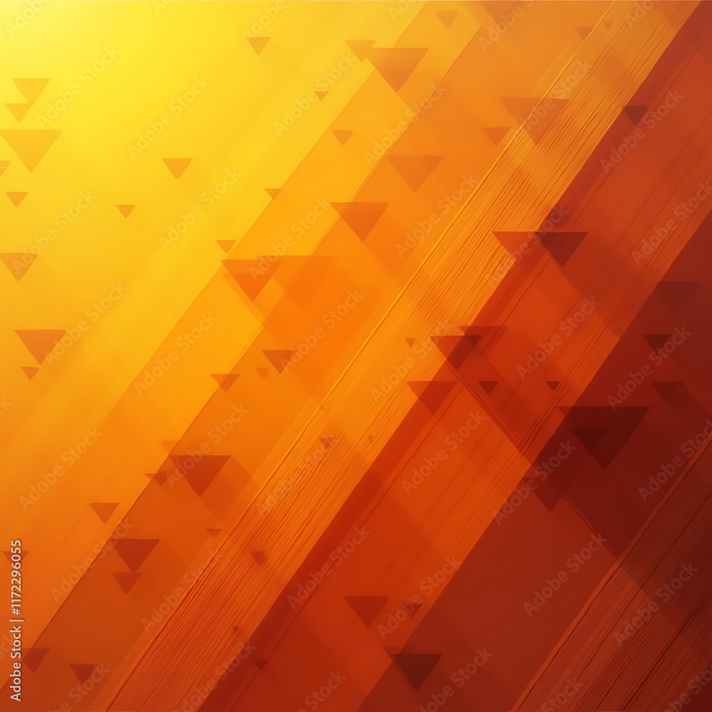 Poster abstract geometric patterns with warm tones creating a dynamic visual experience