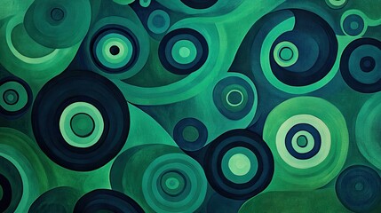 Abstract swirling geometry in emerald green and navy tones. Perfect for backgrounds, wallpapers, or presentations with a modern and bold color blend.