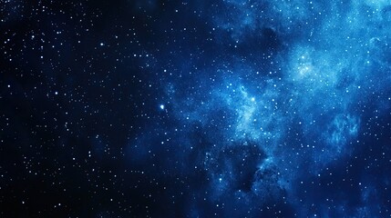 Obraz premium Abstract watercolor texture that looks like a starry night sky, with deep indigo shades and white specks. Perfect for backgrounds, art prints, and creative design.