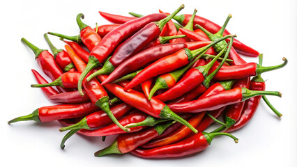 Fresh chilli on white background isolated