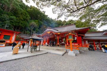 和歌山県　那智大社の風景(2024年12月)