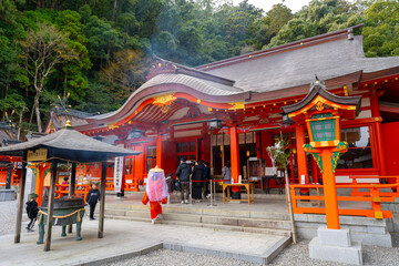 和歌山県　那智大社の風景(2024年12月)