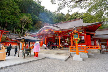 和歌山県　那智大社の風景(2024年12月)