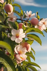 Beautiful peach blossoms