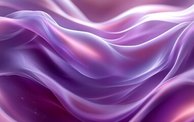 Obraz premium Abstract purple flowing fabric waves. (1)