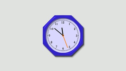 blue rim counting down clock isolated