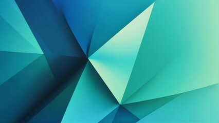 Obraz premium 3D abstract design generative ai image based on blue and green gradients with soft geometric elements, reflecting technology and health