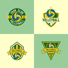 Volleyball Logo Vector Art  Icons  and Graphics logo
