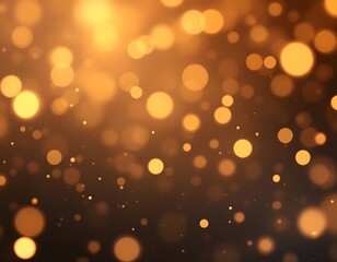 Fototapeta premium Golden Bokeh: A Warm and Luxurious Abstract Background