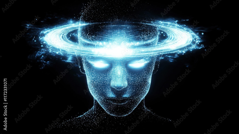 Leinwandbilder exploring digital brain interface technology futuristic innovations conceptual art virtual reality h