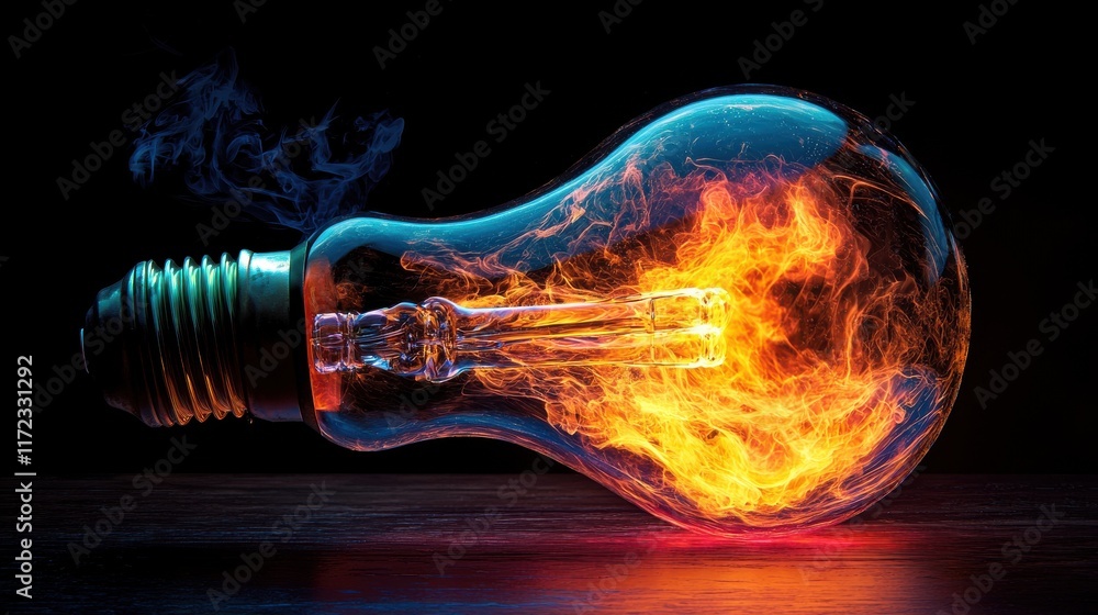 Aufkleber harnessing a futuristic energy source glowing vibrant colors innovative technology lab dynamic resea