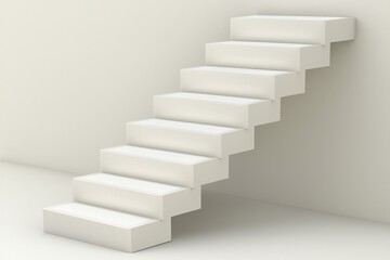 Steps to Success Goal-Oriented Improvement Targets in Minimalist Design Indoor Environment Perspective Conceptual Visualization