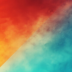Fototapeta premium Abstract red-blue gradient background with smoky texture and subtle light