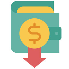 income flat icon