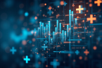Obraz premium Digital background with a network of interconnected nodes and lines, global communication, data connectivity, abstract