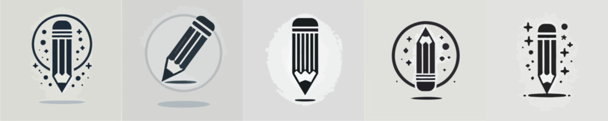 pencil silhouette icon vector