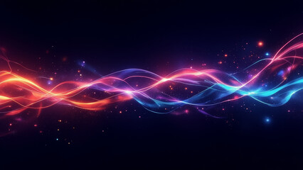 Fototapeta premium Digital abstract background resonate to futuristric era