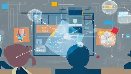 illustration intelligence a teacher children school artificial robot children abstract classroom robot teacher school children children abstract classroom artificial artificial intelligence - Powered by Adobe