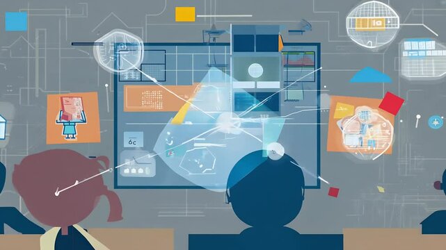 illustration intelligence a teacher children school artificial robot children abstract classroom robot teacher school children children abstract classroom artificial artificial intelligence - Powered by Adobe