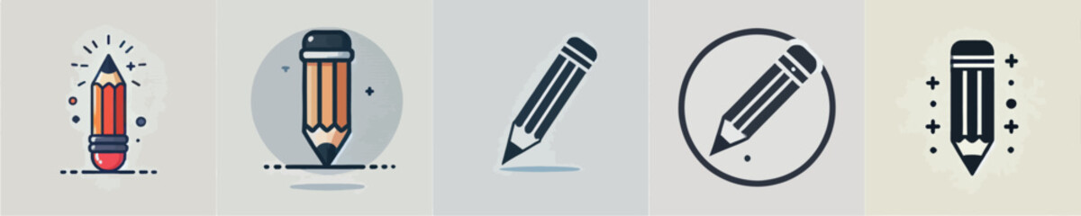 pencil silhouette icon vector